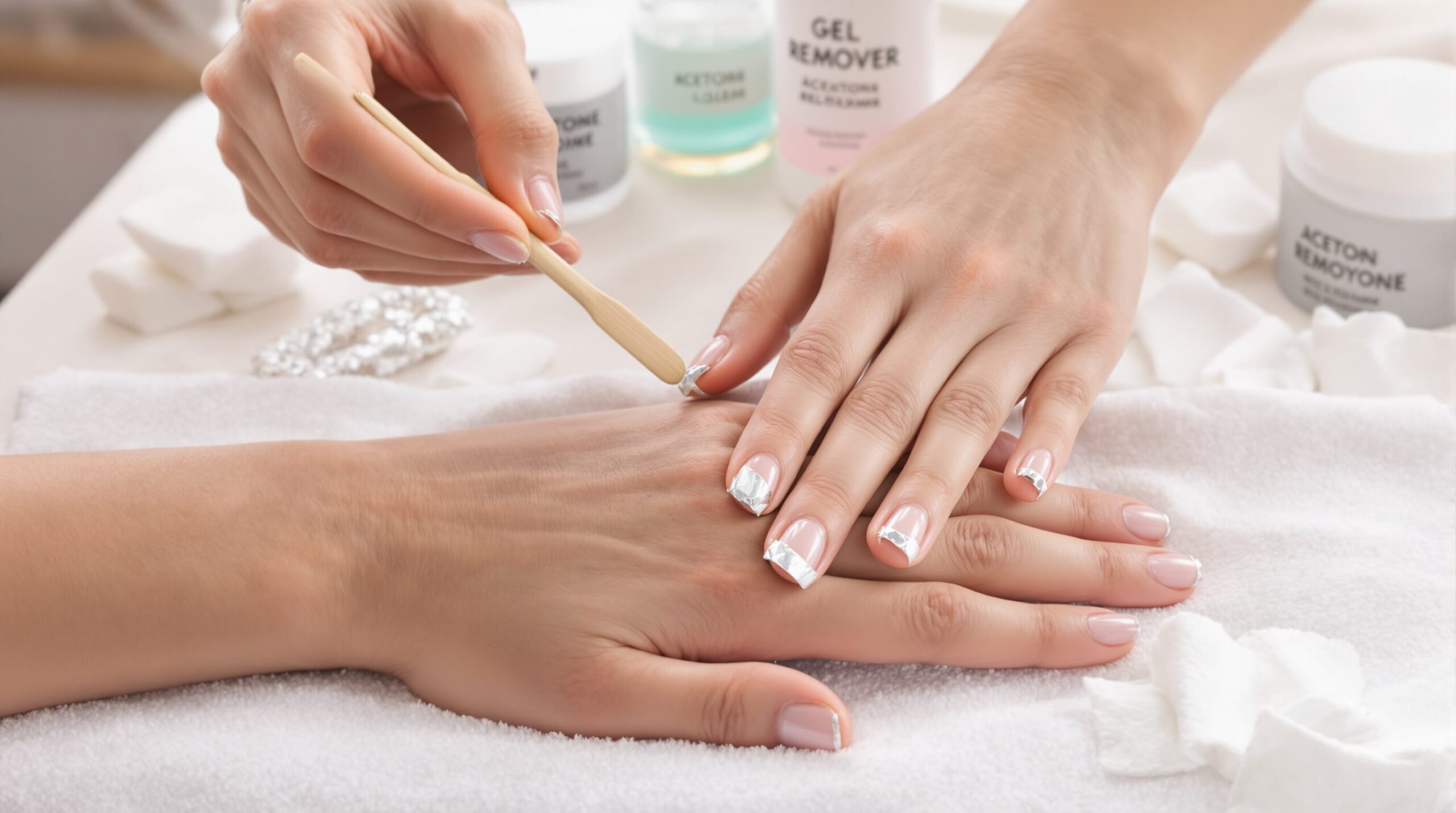 como quitar uñas de gel en casa