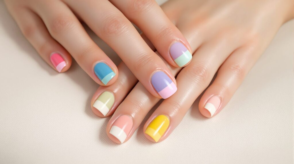manicura francesa colores